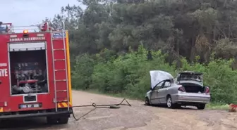 Tokat'ta Otomobil Yangını: Araç Kül Oldu