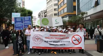 Trabzon'da Dünya Tütünsüz Günü Yürüyüşü Düzenlendi