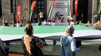 Trabzon'da Filistin'e Destek Yürüyüşü Gerçekleştirildi