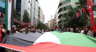 Trabzon'da Filistin İçin Destek Yürüyüşü Düzenlendi