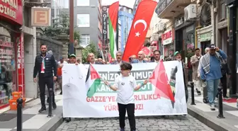 Trabzon'da Filistin'e ve Küresel Sumud Filosu'na destek yürüyüşü düzenlendi
