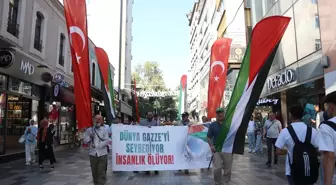 Trabzon'da Gazze'ye destek yürüyüşü yapıldı