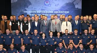 Trabzon Belediyesi 70 İtfaiyeciye Sertifika Verdi