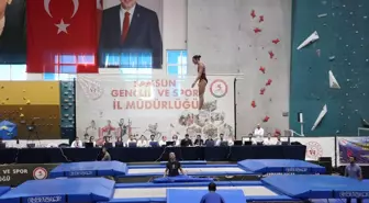 Samsun'da Trampolin Cimnastik Türkiye Şampiyonası Gerçekleşti