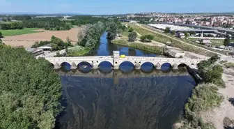 Tunca Nehri'nin Debisi Yağışlarla İki Kat Arttı