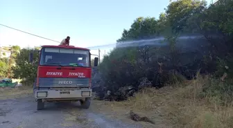 Tunceli'de Otluk Alanda Yangın Çıktı