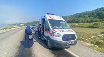 Sinop'un Türkeli ilçesinde motosiklet kazası: Sürücü yaralandı