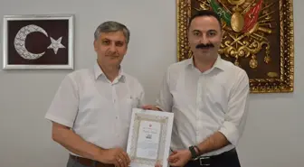 Kaymakam Mustafa Ayvat'a TDV'den Teşekkür Belgesi