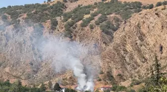 Çorum'da Otluk Alanda Yangın Çıktı, İtfaiye Ekipleri Müdahale Etti