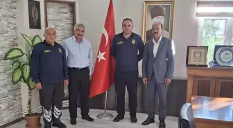 Ulaş Belediye Başkanı İlbey, İtfaiye Personelini Makamında Kabul Etti