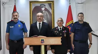 Tekirdağ Valisi Soytürk, Jandarma Komutanı Güngör'ü Ziyaret Etti