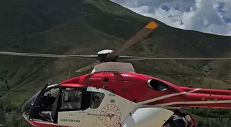 Ambulans Helikopterle Sağlık Hizmeti: Solunum Sıkıntısı Çeken Hasta Van'a Sevk Edildi