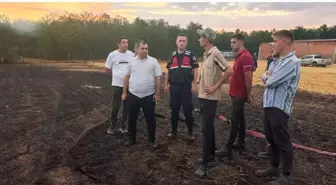 Vize Kaymakamı Yangın Zedeleri Ziyaret Etti