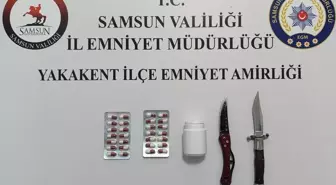 Samsun'da Uyuşturucu ve Bıçak Ele Geçirildi