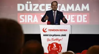 Fatih Erbakan Düzce Kongresi'nde Orta Doğu'daki Gelişmeleri Değerlendirdi