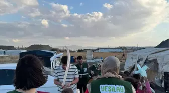 Yeşilay Çorum Şubesi Mevlit Kandili'nde Tarım İşçilerini Ziyaret Etti