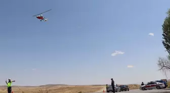 Yozgat'ta Helikopter Destekli Trafik Denetimi Yapıldı