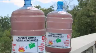 Yozgat'ta Orman Yangınlarına Karşı Su Dolu Damacana Önlemi