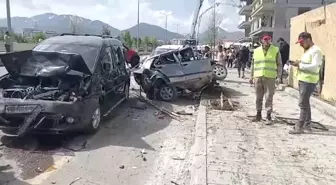 Erzurum'da Freni Boşalan Beton Mikseri Kazaya Neden Oldu