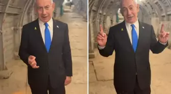 'Gazze kasabı' Netanyahu tartışmalı tünelin içinden görüntü paylaştı