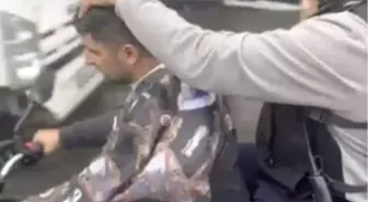 Sultangazi'de Motosiklet Üzerinde Tehlikeli Tıraş