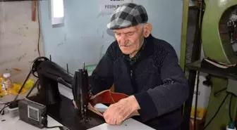69 Yıldır Ayakkabı Tamirciliği Yapan Usta, Mesleğin Yok Olmasına Dikkat Çekiyor