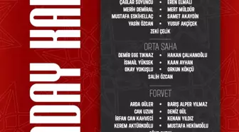 A Milli Takım'ın Özel Maçlar Aday Kadrosu Açıklandı