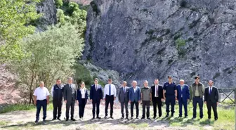 Bilecik Valisi'nden Harmankaya Kanyonu'nda İncelemeler