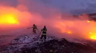 Hatay'da Çöp Toplama Merkezinde Yangın