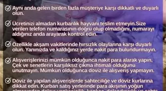 Eskişehir Emniyeti'nden Kurban Pazarı Uyarısı