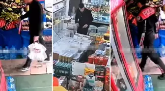 İki torbacının marketteki oyununu Yunus polislerinin dikkati bozdu