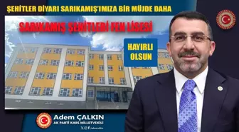 AK Parti Kars Milletvekili Çalkın'dan fen lisesi müjdesi