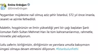 Emine Erdoğan İstanbul'un fethinin 572. yılını kutladı