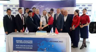 Gazipaşa-Alanya Havalimanı'nda Kazakistan Uçuşları Başladı