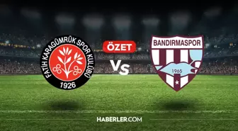 Karagümrük Bandırmaspor maç özeti ve golleri! (VİDEO) Karagümrük Bandırmaspor geniş özeti! Golleri kim attı, maç kaç kaç bitti?