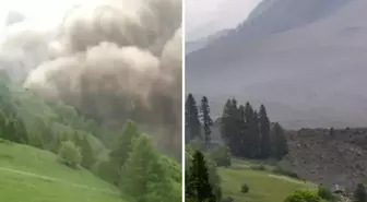 Kasaba korkunç çığ felaketi sonrası toprak altında kaldı