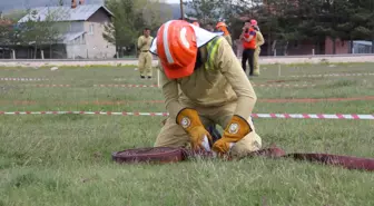 Bolu'da Yangın Söndürme Ekipleri Yarıştı