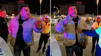 Trafik kontrolünde çılgına döndü, gazeteciye 'Kaburgasız' dedi
