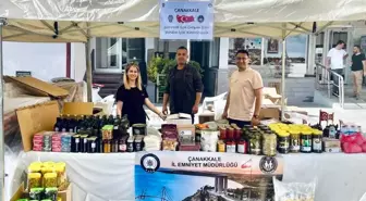 Çanakkale İl Emniyet Müdürlüğü yöresel ürünlerle Ankara'da yerini aldı