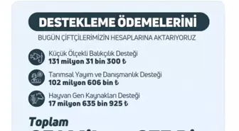 Tarım Bakanlığı 251 Milyon TL Destekleme Ödemesini Aktarıyor