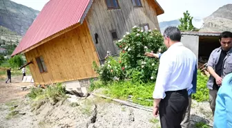 Uzundere'de Heyelan Sonrası Alınan Tedbirler