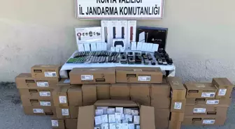 Konya'da Kaçak Cep Telefonu ve Alkol Satışına Operasyon