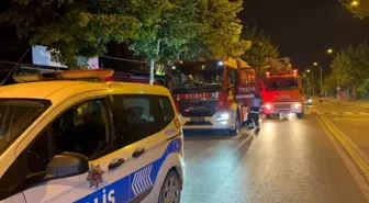 Tekirdağ'da Kafenin Tentesi Yangın Çıkardı
