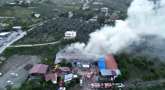 Hatay'da Tekstil Fabrikasında Yangın
