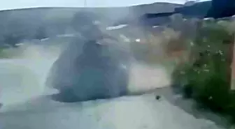 Denizli'de Tırın Dorsesinden Düşen Mermer Bloğu Facianın Eşiğinden Döndürdü