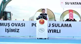 Bakan Yumaklı, 'Muş Ovası Pompaj Sulama 1. Etap' inşaatı temel atma törenine katıldı