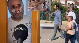 Çocuklarının gözü önünde dövülen baba sessizliğini bozdu