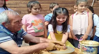 Ekoturizm ve Eğitim Kampı'nda Öğrencilere Geleneksel El Sanatları Eğitimi