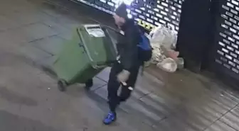 Pervasız hırsız, çöp bidonuyla binlerce dolarlık kıyafet çaldı