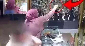 Pes dedirten hırsızlık! Göz göre göre vitrinden çaldı